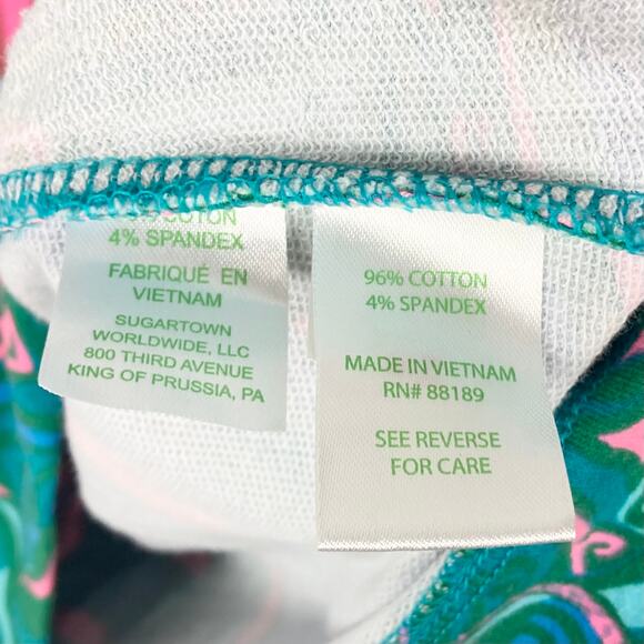 NWOT LILLY PULITZER Sweatshirt M Multicolor Floral-Leaf-Print “Skipper Popover” - Picture 9 of 12